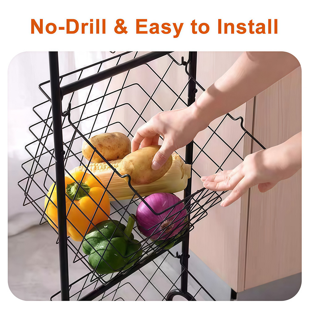 Multi-Tiered Snack Storage Basket, Kitchen Organizer