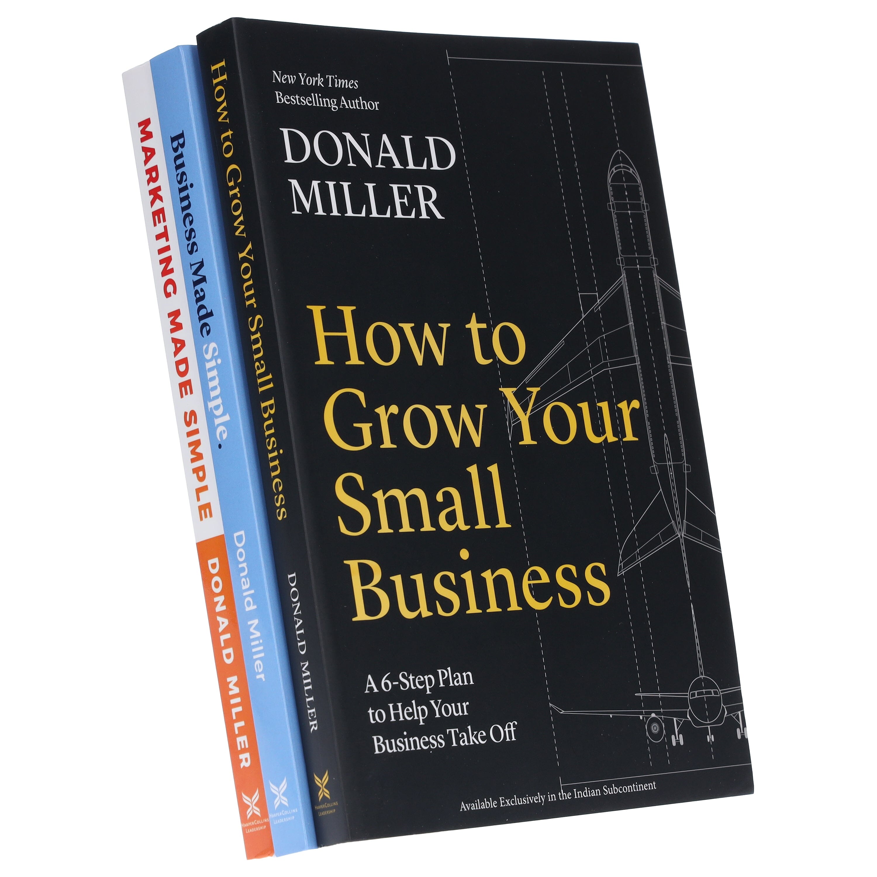 Donald Miller Collection 3 Books Set (How to Grow Your Small Business, Business Made Simple, Marketing Made Simple)
