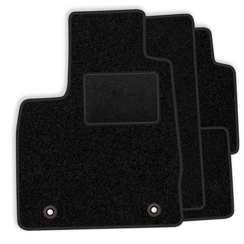 Blm Au019 Black - Set Of Velvet Mats Compatible With A6 Iv C7 2011-2018 - Black Trim