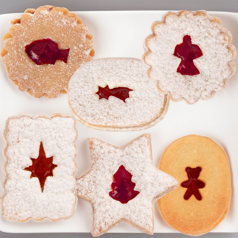 Image of Christmas Steel Cookie Cutters, 2 Cm, 6 Pcs