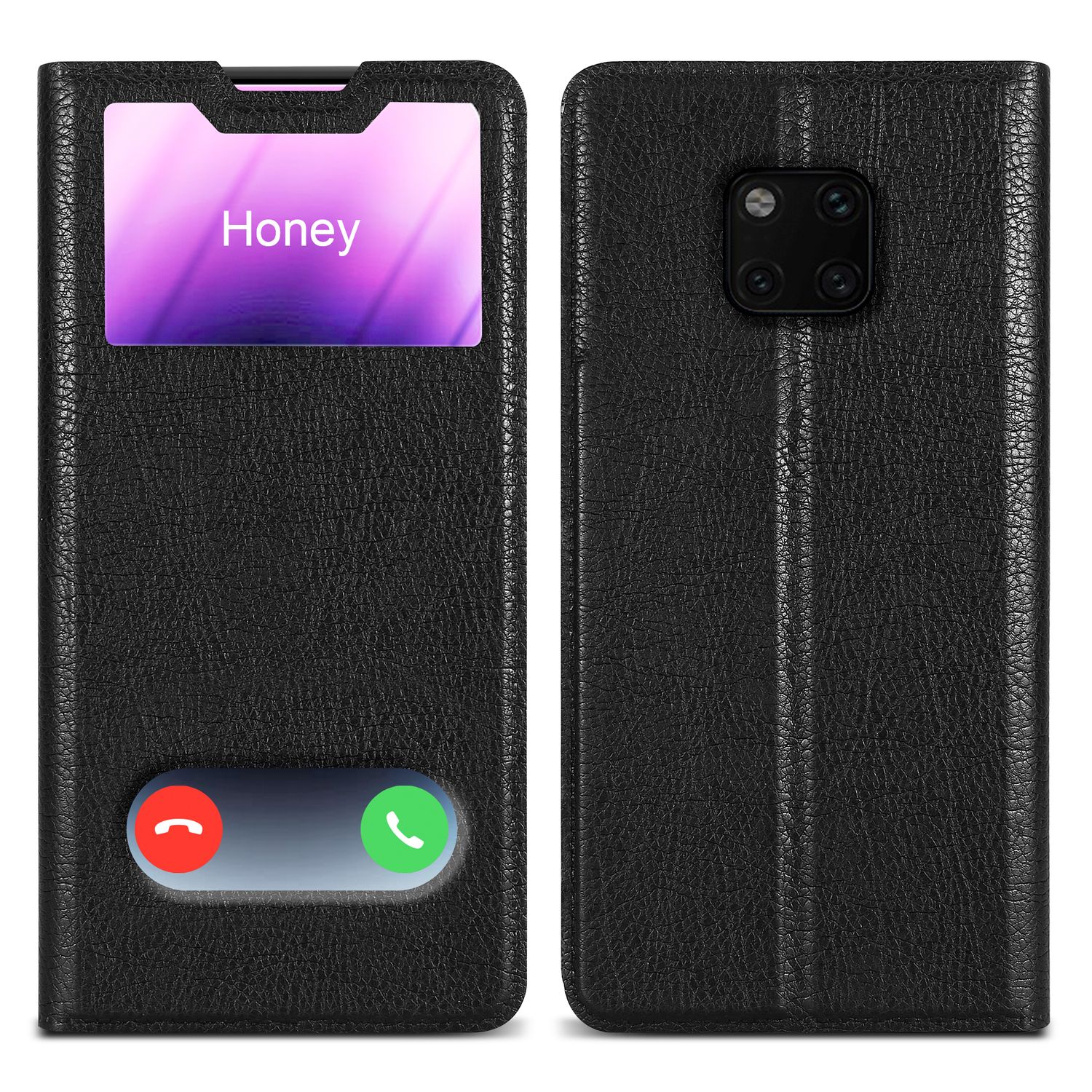 Case Compatible For Huawei Pro Protective Case With Magnetic Closure, Stand Function And 2 Viewing Windows Flip Case Cover Etui Mobile Phone Flip Case Book Bag