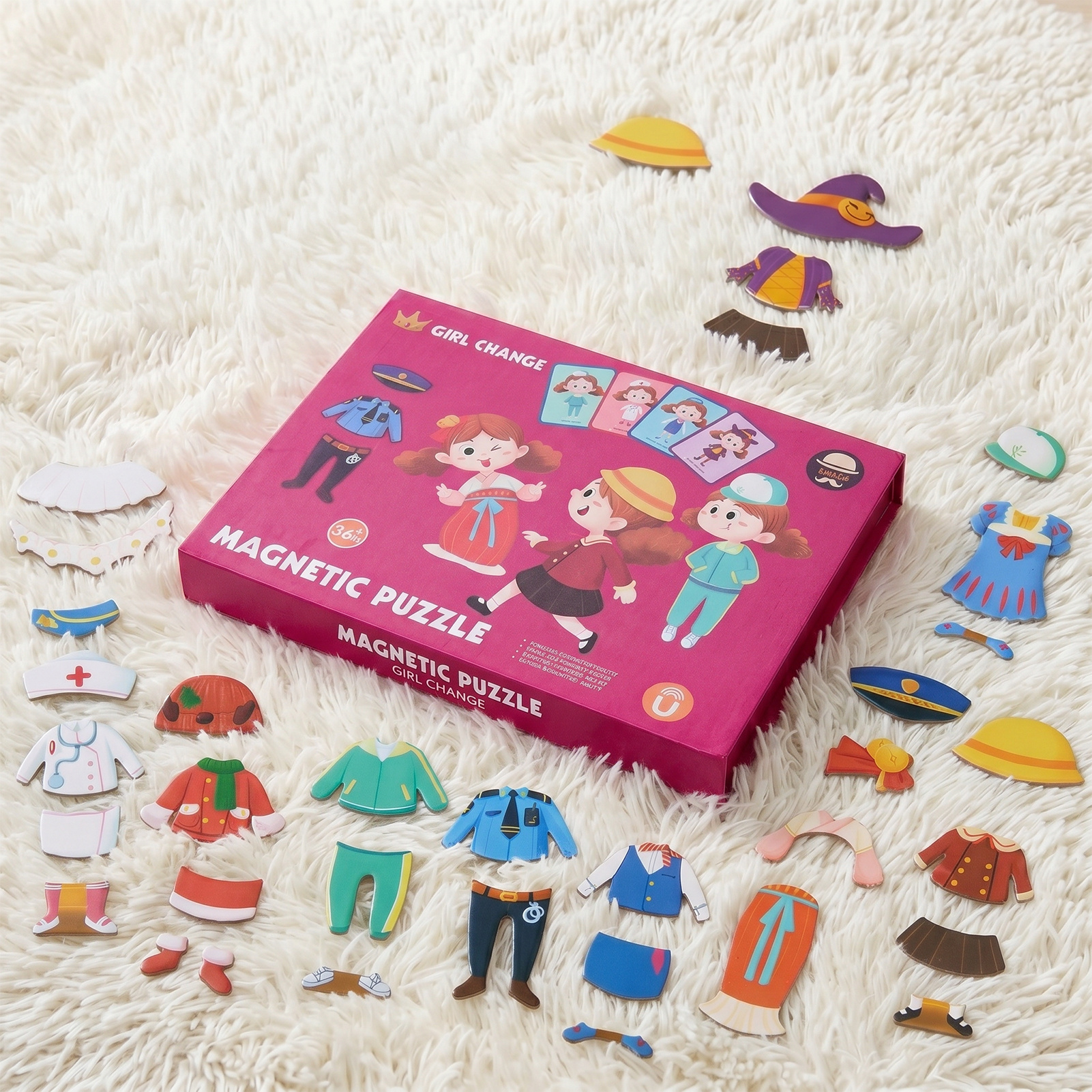 Dress-Up Themed Magnetic Puzzle Gift Box Set