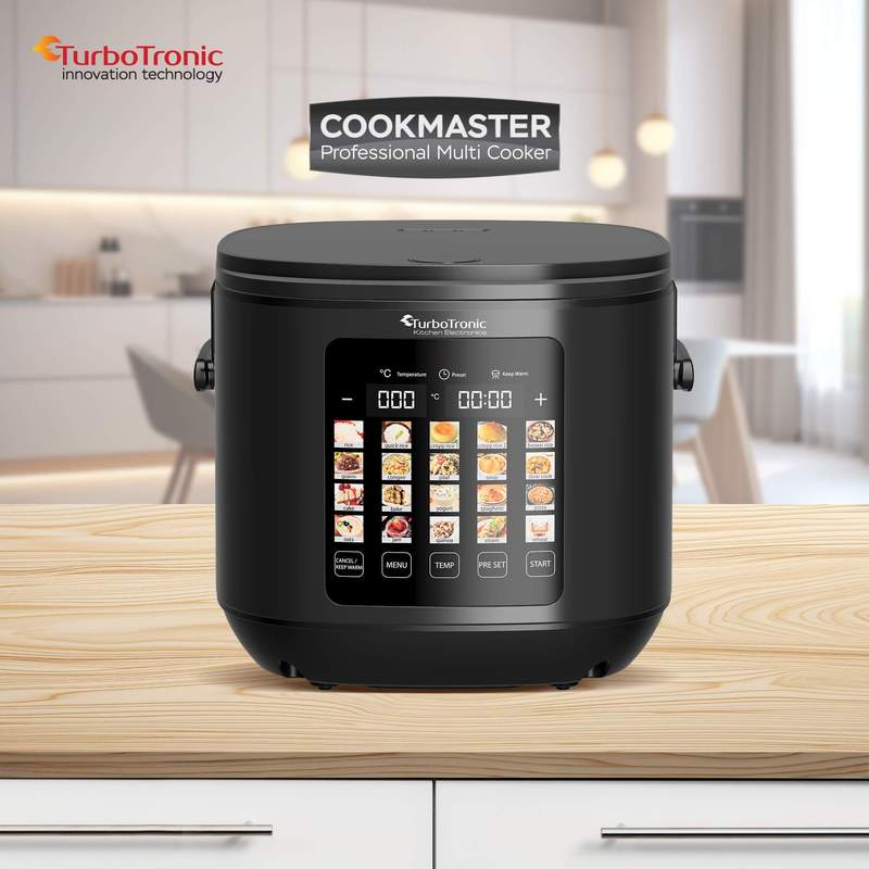 Turbotronic Dmc23 Multi-cooker 5l Capacity 20 Programs 860w Electric Steam Cooker & Rice Cooker Automatic Keep-warm Function Multi-cooker Digital Cooking Machine