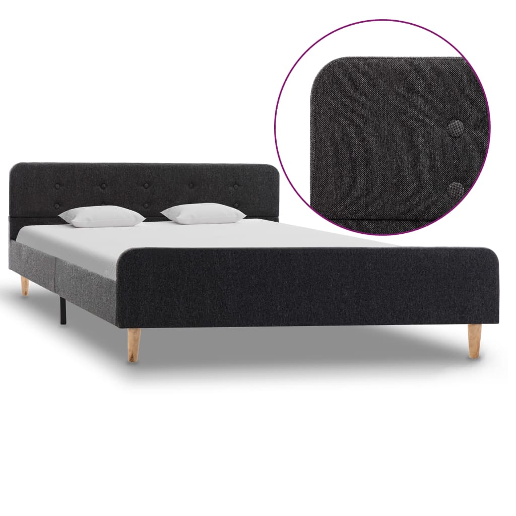 Image of Vidaxl Bed Frame, Double Bed, Upholstered Bed, Bedroom Bed