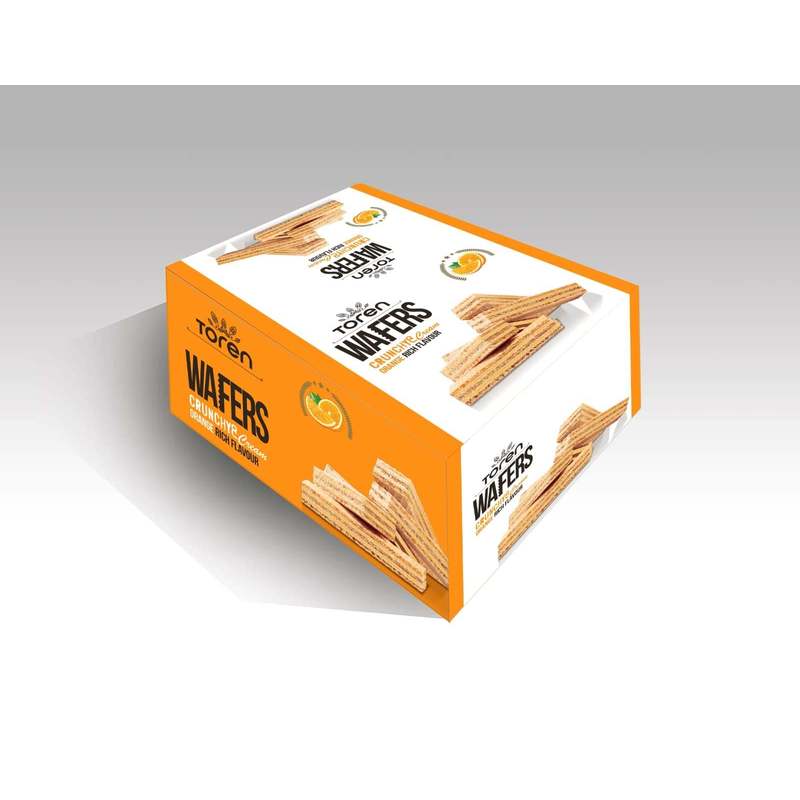 Tower Wafers Crunchy & Cream Orange 24pcs