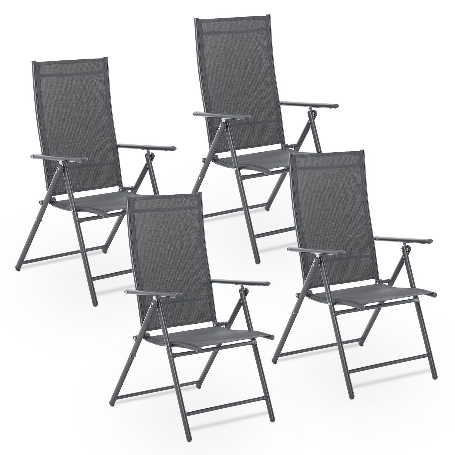 E-shop Gartenstuhl / Campingstuhl Set , verstellbar