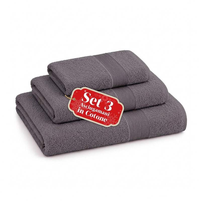 TEMU Set Of 3 Towels In 100% Cotton – Bath Set With 90x140cm Bath Sheet, A 60x100cm Towel, And A 40x60cm Guest Towel, Soft And Absorbent, 6 Colors