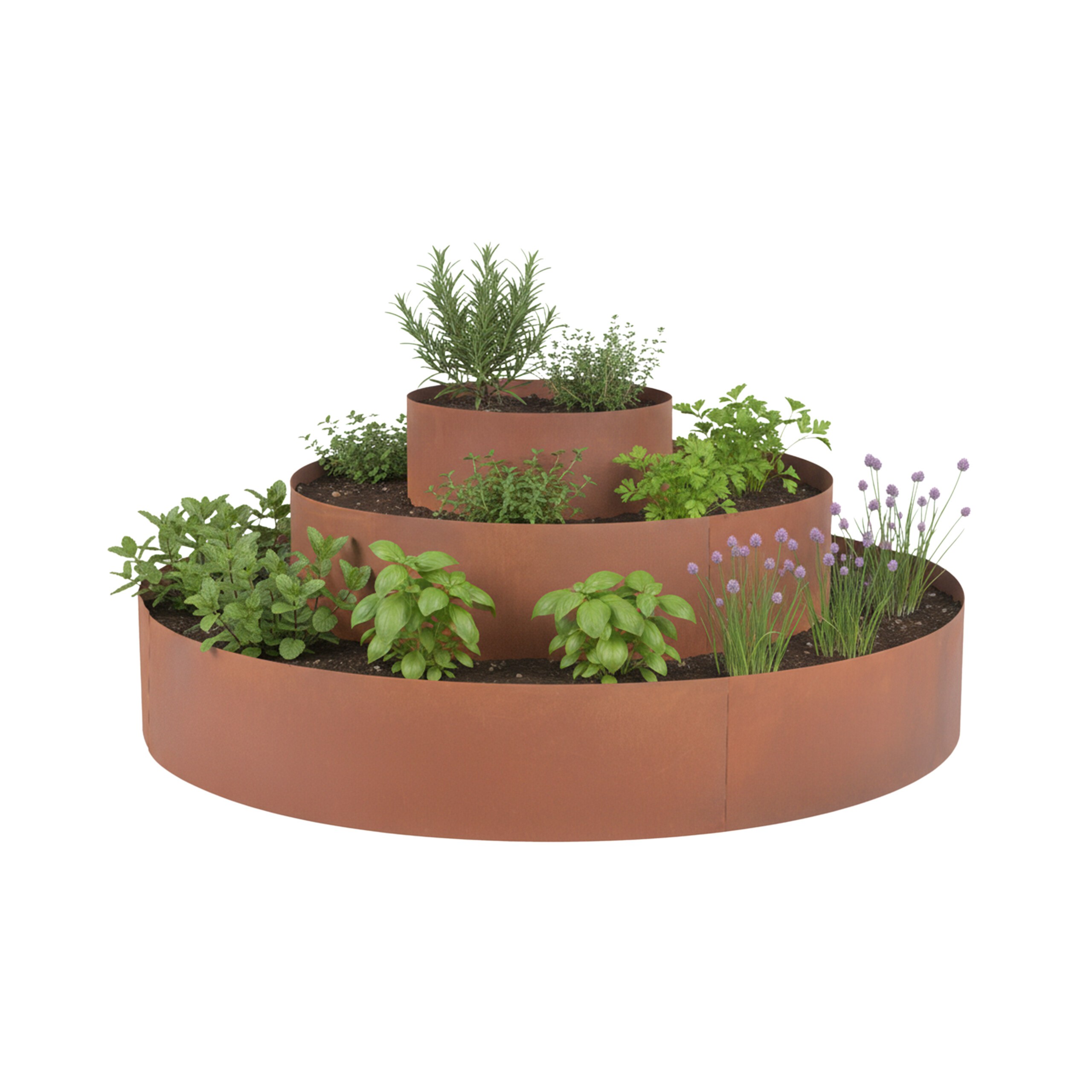 3-tier. Spiral In Brown - Cm