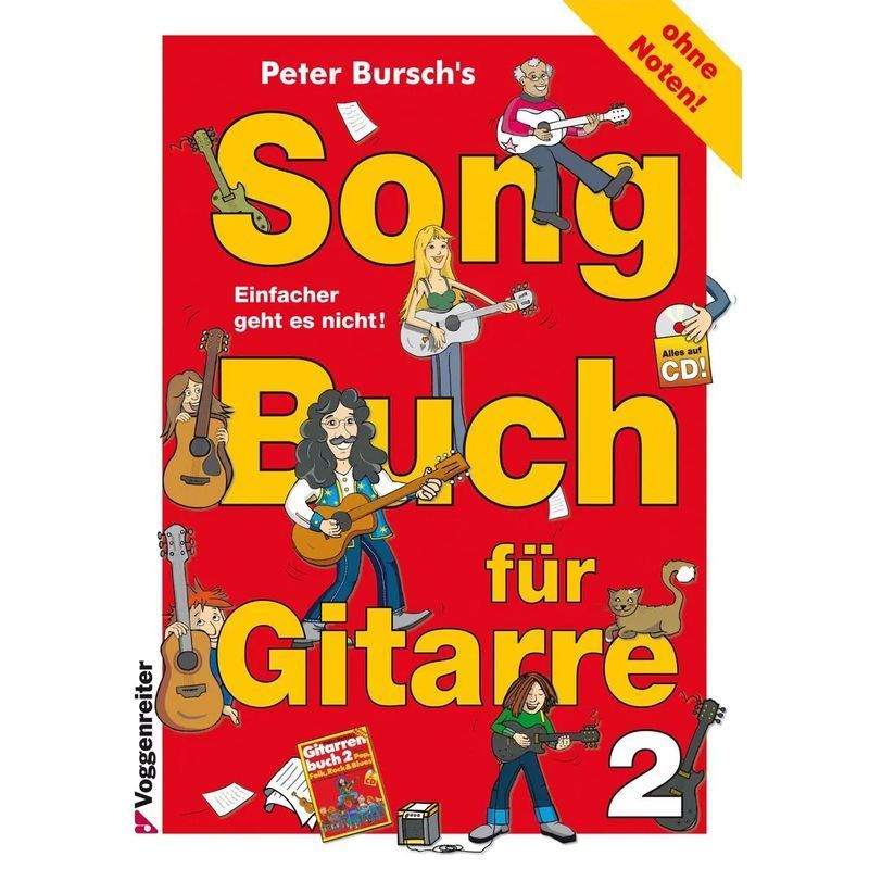 Songbook For Guitar 2 - Paperback - Peter Bursch - 144 Pages - German - 2004 - Voggenreiter Publishing - Ean 9783802404542