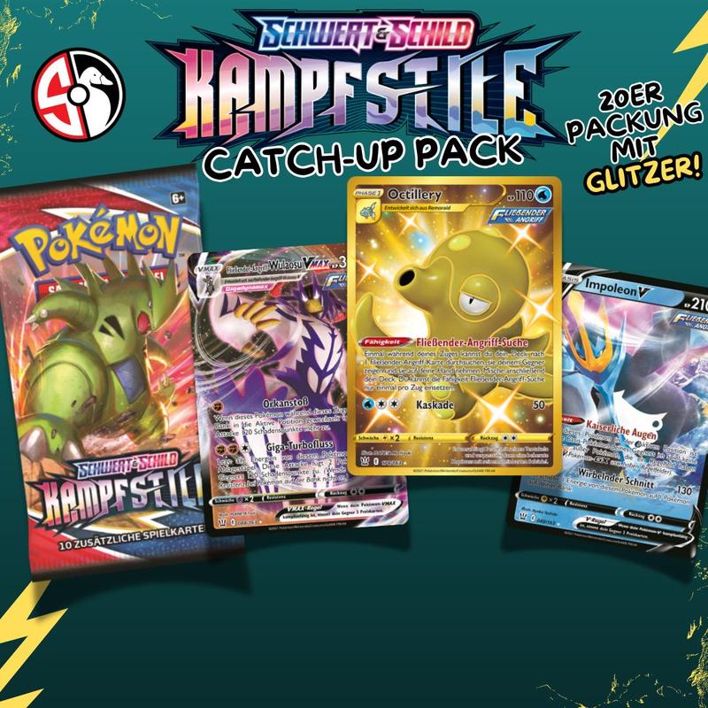 E-shop Pokémon Kampfstile – Kartenpaket (20 Karten) – Deutsch – inkl. -Karte
