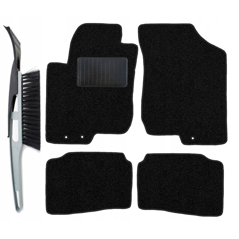 Image of Velour Car Mats Set Compatible With I30 I 2007-2012