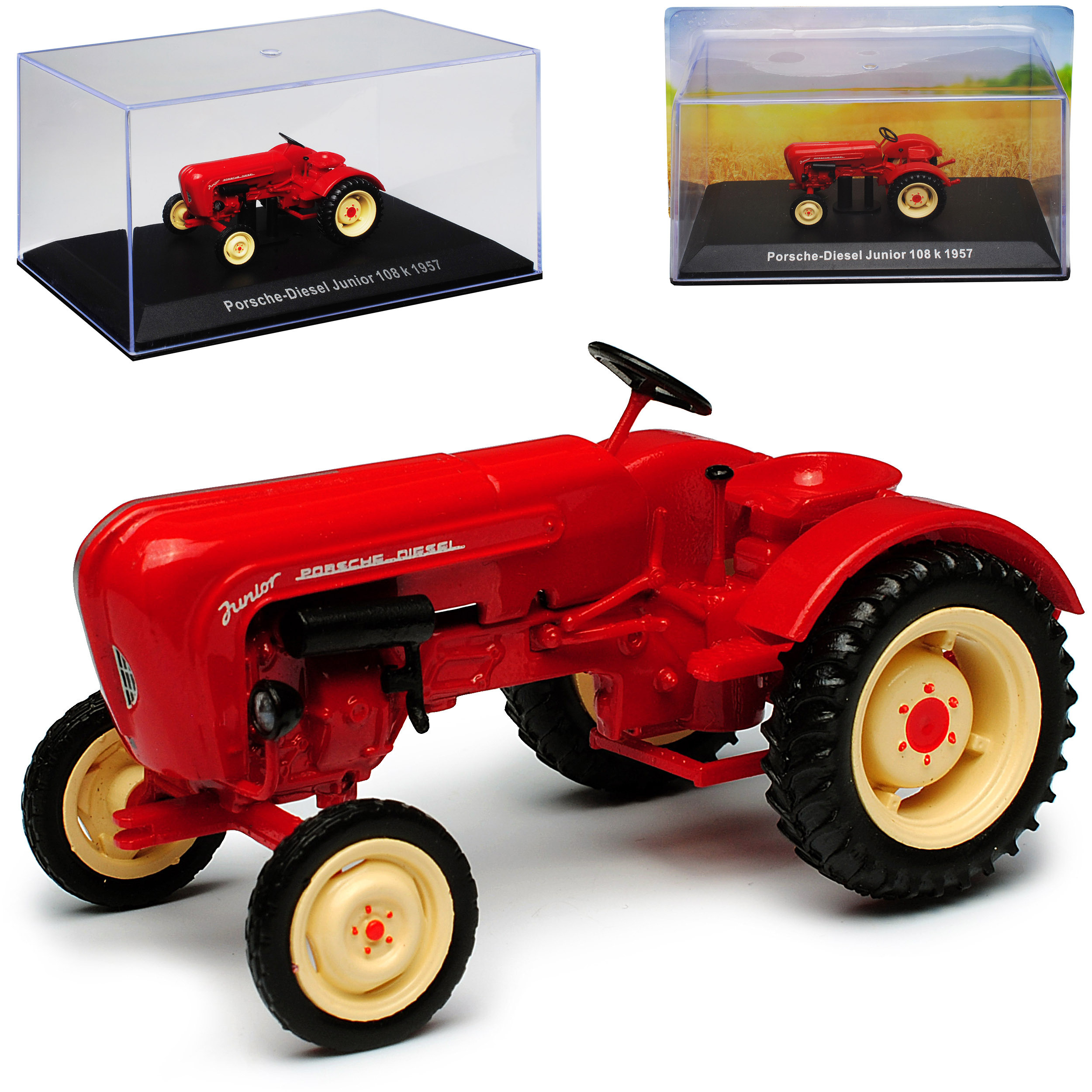 Junior 108 K 1957 Red Tractor 1/43 Ixo Model Car