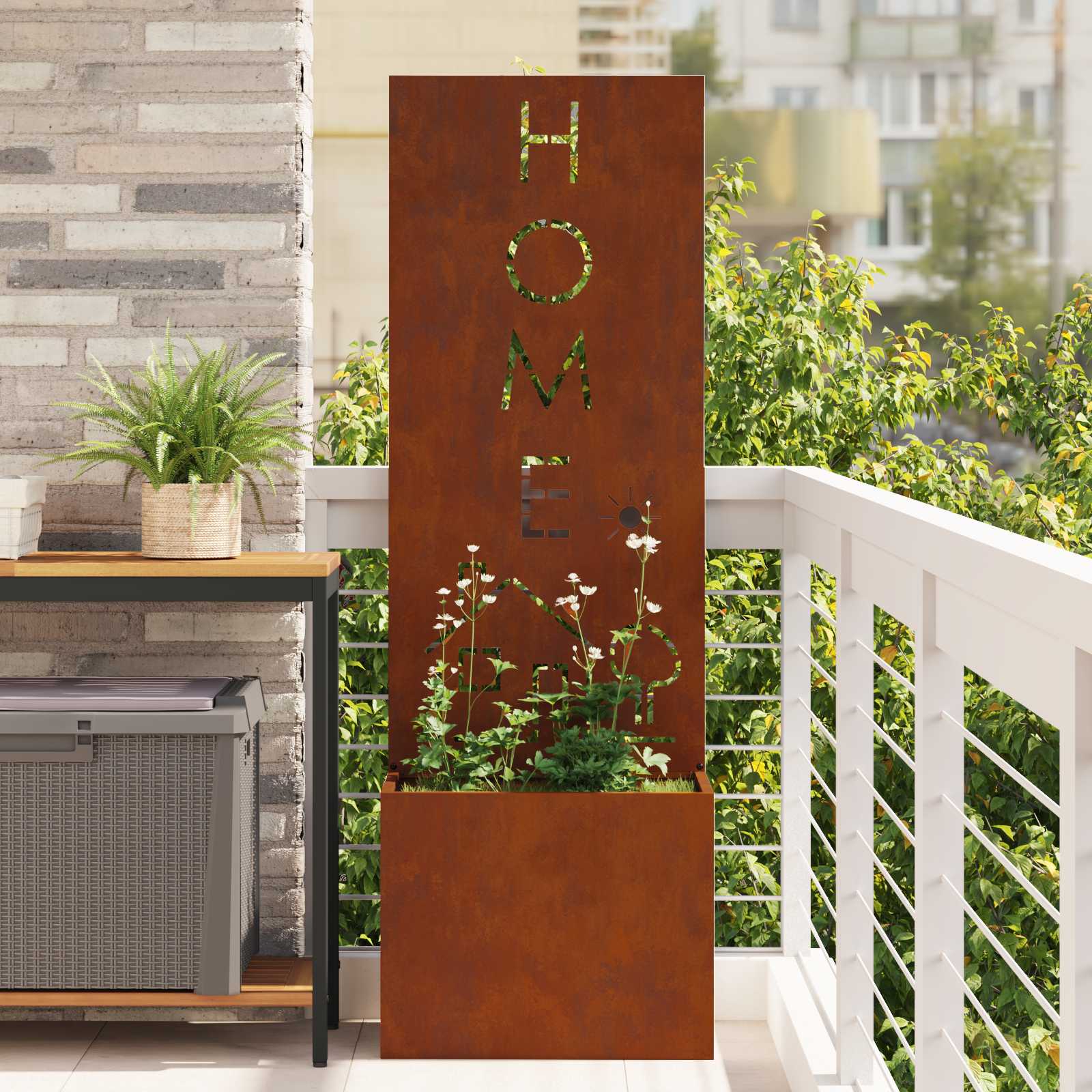 Tuin Privacy Scherm Rustiek 50 X 32 X 150 Cm, Decoratieve Inzetstukken, Moderne Tuin- en Schermen, Privacy Scherm, Landschapspaneel, Decoratieve Scheidingswand