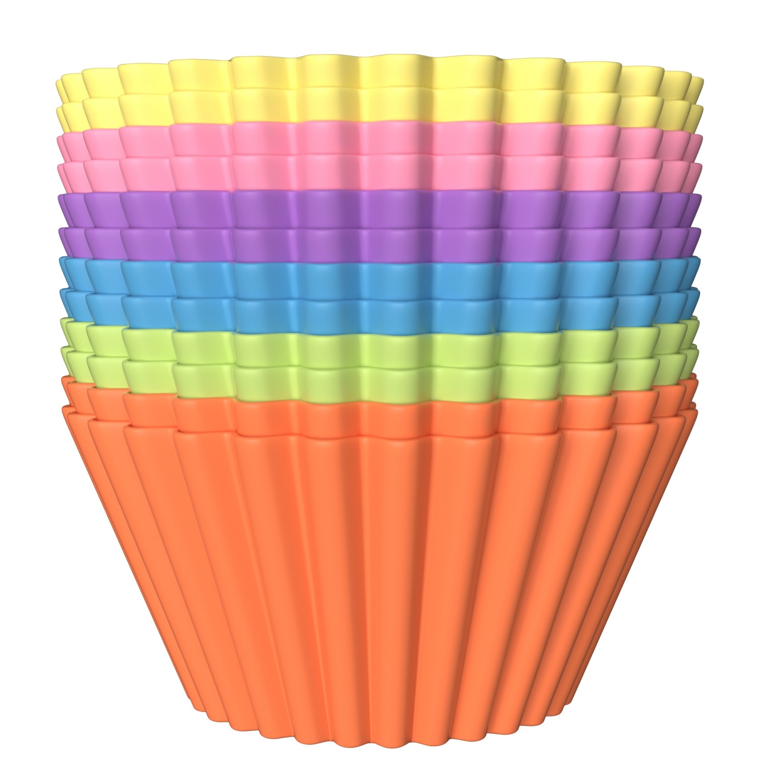 TEMU Silicone Muffin Tins – Reusable Colorful Cupcake Liners – Muffin Cups For Oven, Microwave & Freezer Heat Resistant & Dishwasher Safe