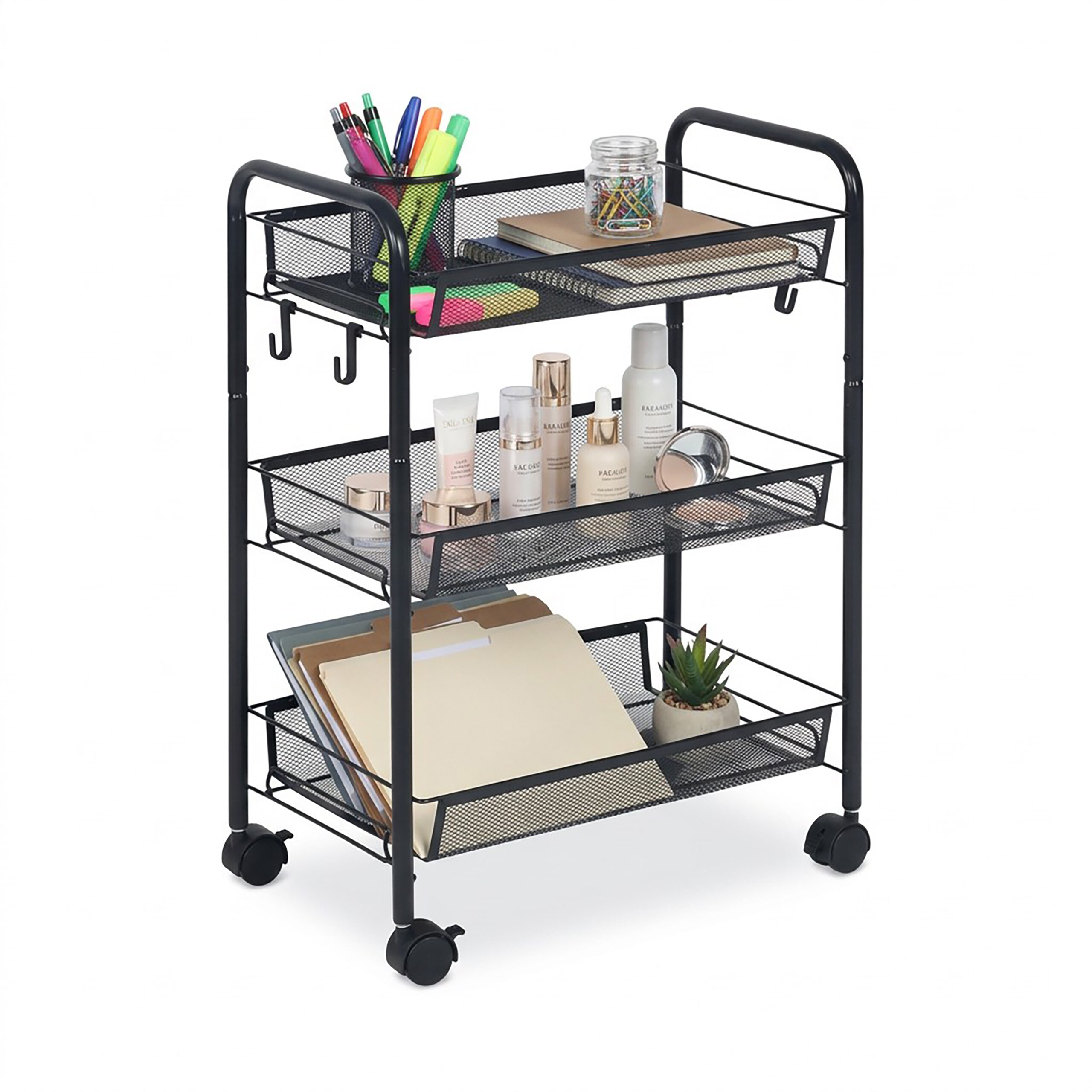 Trolley In Black - (w)44.5 X (h)63 X (d)