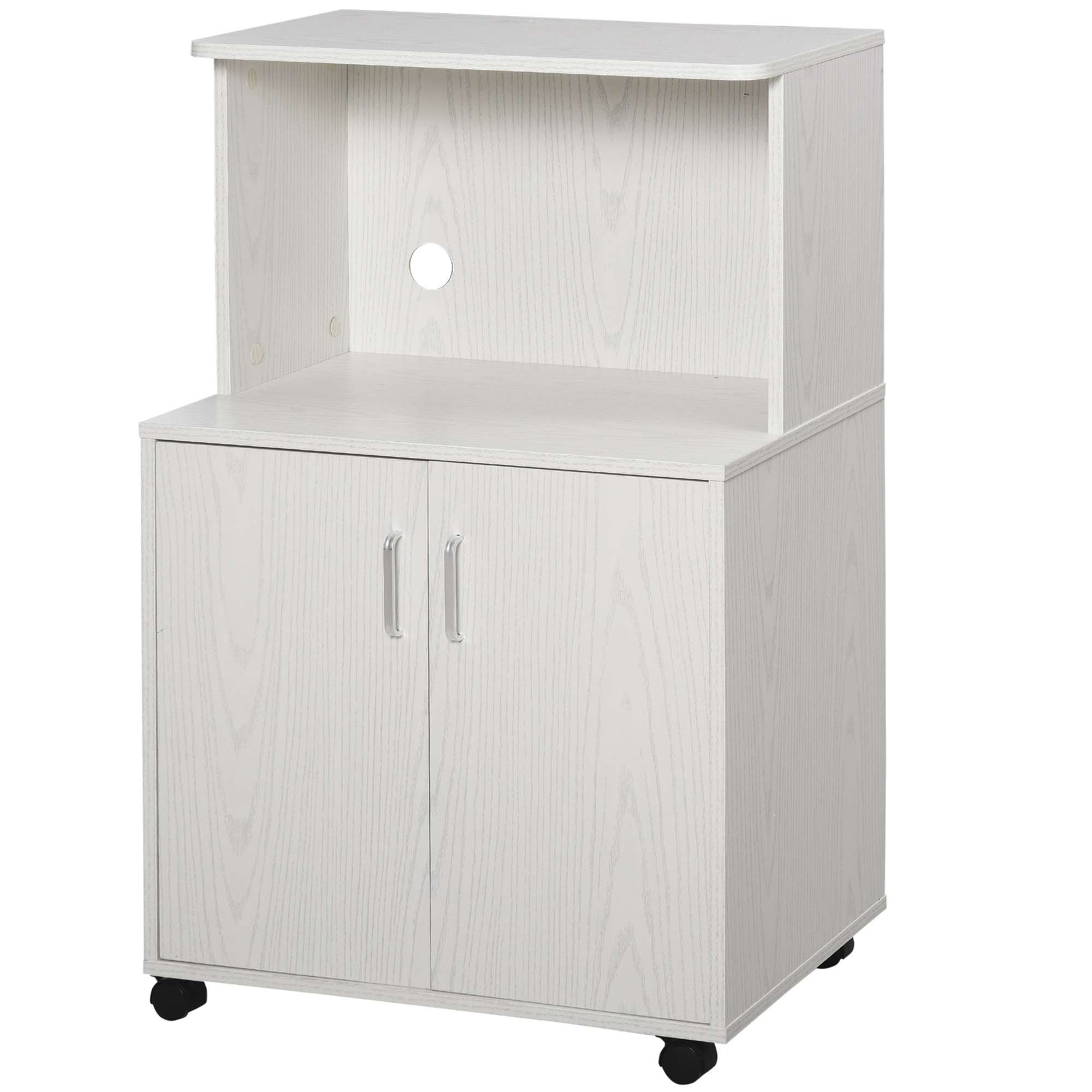 TEMU Carrello per Microonde a 2 Ante - 60,4L x 40,3P x 97A cm -