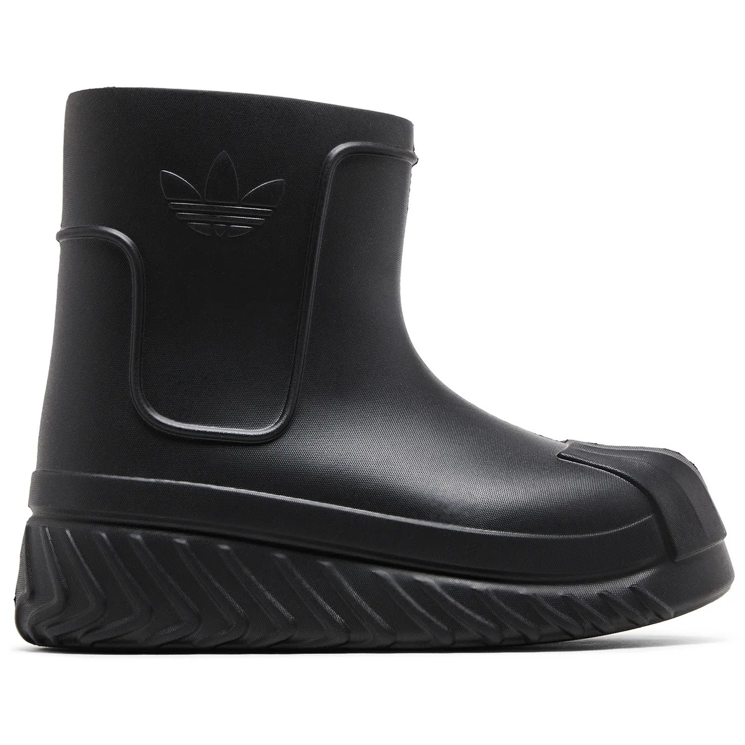 Image of Adifom Superstar Boot Unisex Black Shoes, Comfortable Everyday Footwear With A , Stable Sole, And For Casual Outfits