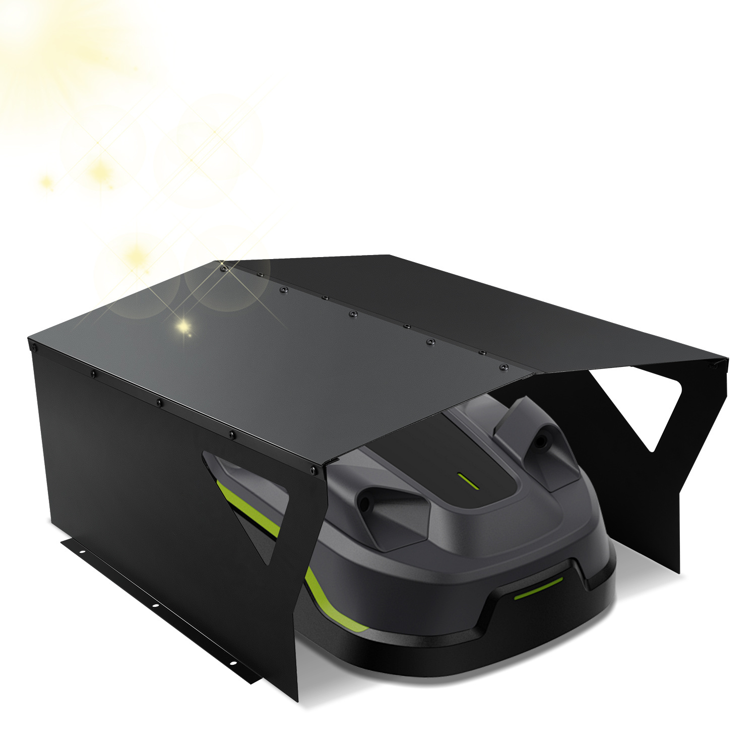 TEMU Lawn Mower Garage Robotic Lawn Mower Garage Robot Canopy Robotic Lawn Mower Cover Lawn Robot Carport Sunshade 78*60*34cm Cover Hood Mower