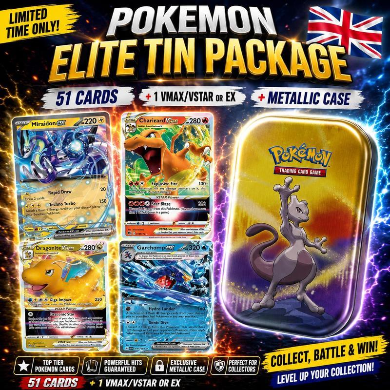 Pokémon Elite - 51 Cards Including 1x / Or Ex + Metallic Case