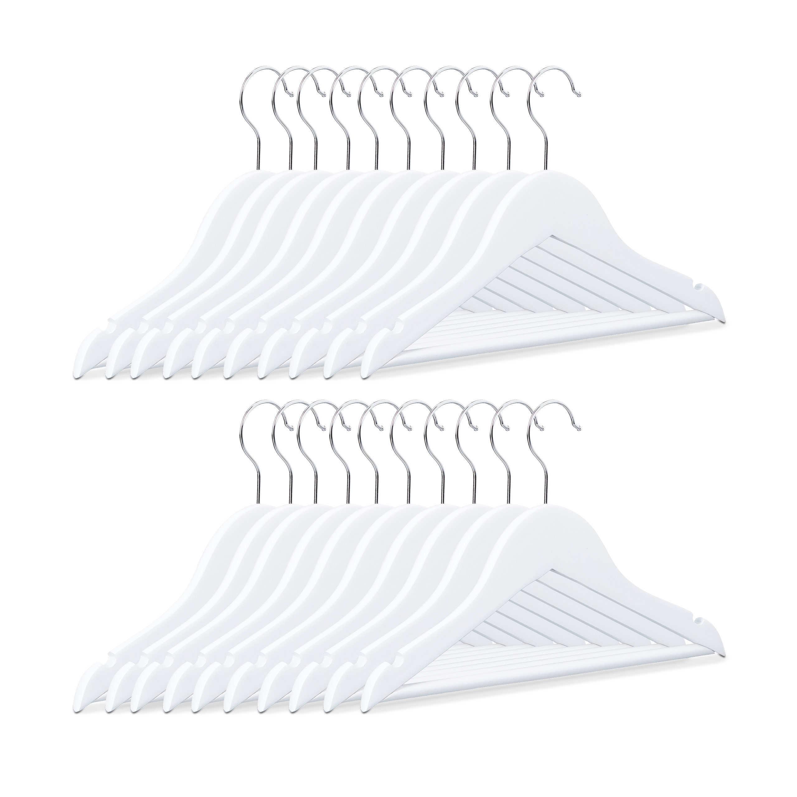 20x White Children's Clothes Hangers