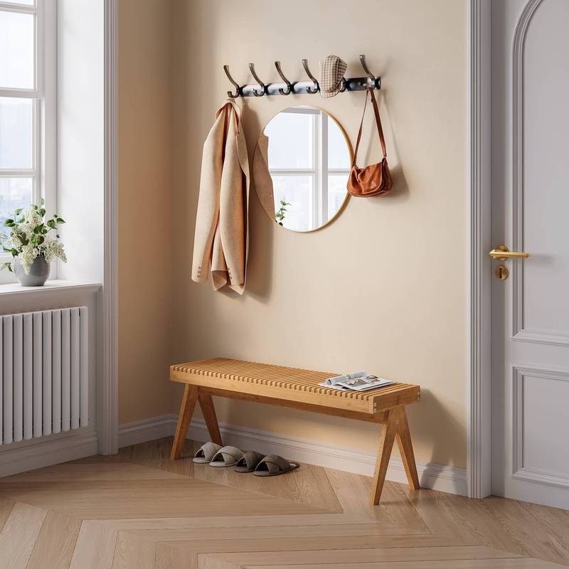 Lasdarvoo Bamboo Shoe Bench 120 X 35 X , Natural Finish
