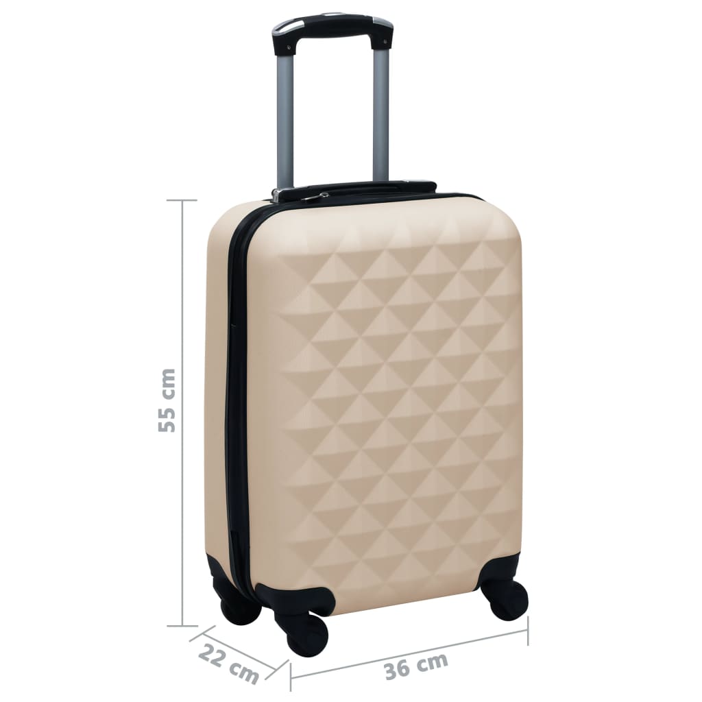 Mayfair Hardcase Trolley with Security Lock, Gold