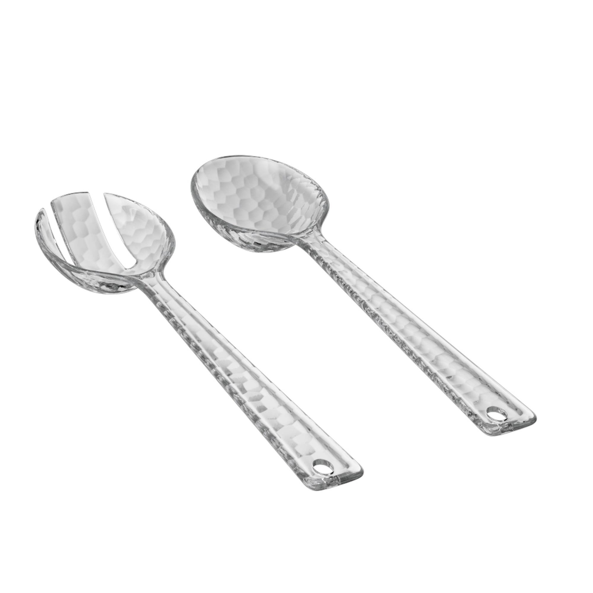 2-piece Salad Utensil Set In Transparent Ps