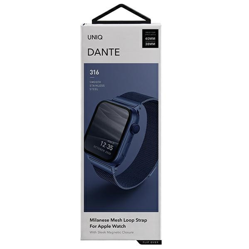 UNIQ Dante Strap for Apple Watch - Stainless Steel, 38, 40, 41mm, Blue, Elegant, Durable, Comfortable