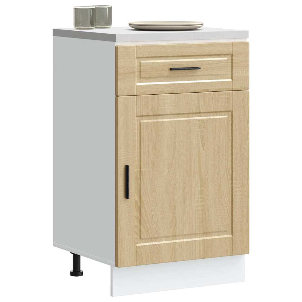 Kitchen Base Cabinet Porto Oak Wood Material, Sink Base Cabinet, Kitchen Cabinet, Storage Cabinet, Base Cabinet For Kitchen, Kitchen Unit