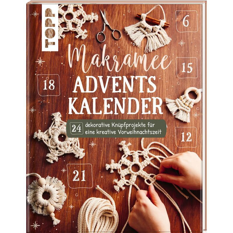 Image of Josephine Kirsch: Macrame Advent Calendar / Paperback / German / 2021 / Frechverlag Gmbh
