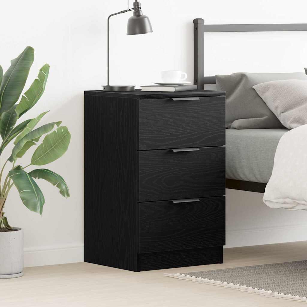 Image of Vidaxl Nightstand Look 40 Cm Wood Material, A Rustic Nightstand, Stylish Bedroom Furniture, Storage Space For Personal Items, Practical And Neat