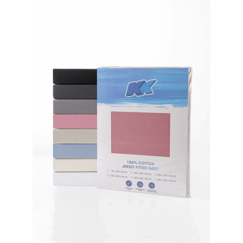 Jersey Fitted Sheet100x200+30 Cm, Colors