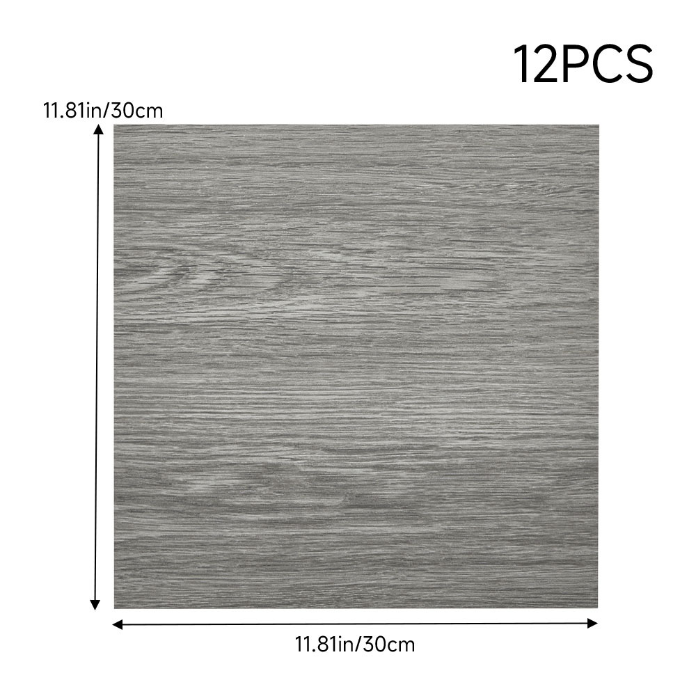 12Pcs Vinyl Floor Tiles Self Adhesive
