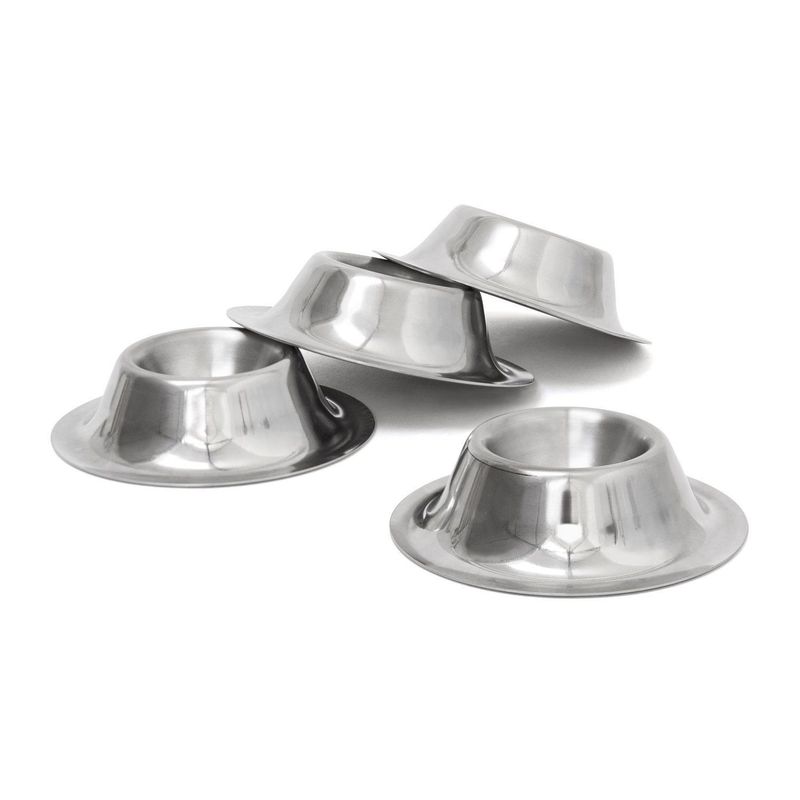 E-shop 4-teiliges Set Metall-Eierbecher Stahl Eierhalter