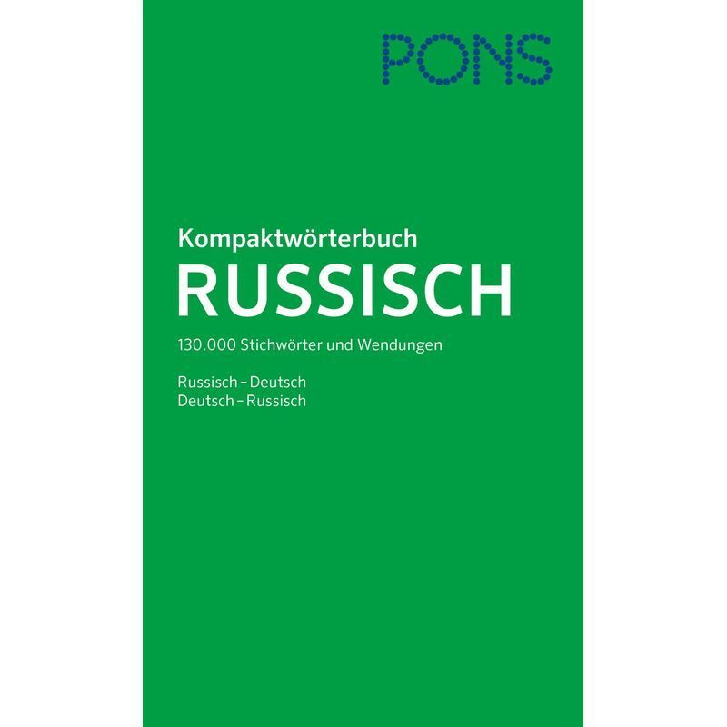 Image of Pons Compact Russian Dictionary - Book - 130,000 Keywords And Phrases. Russian / German German / Russian - 1964 Pages - German - 2022 - Pons Langenscheidt Gmbh - Ean 9783125163508