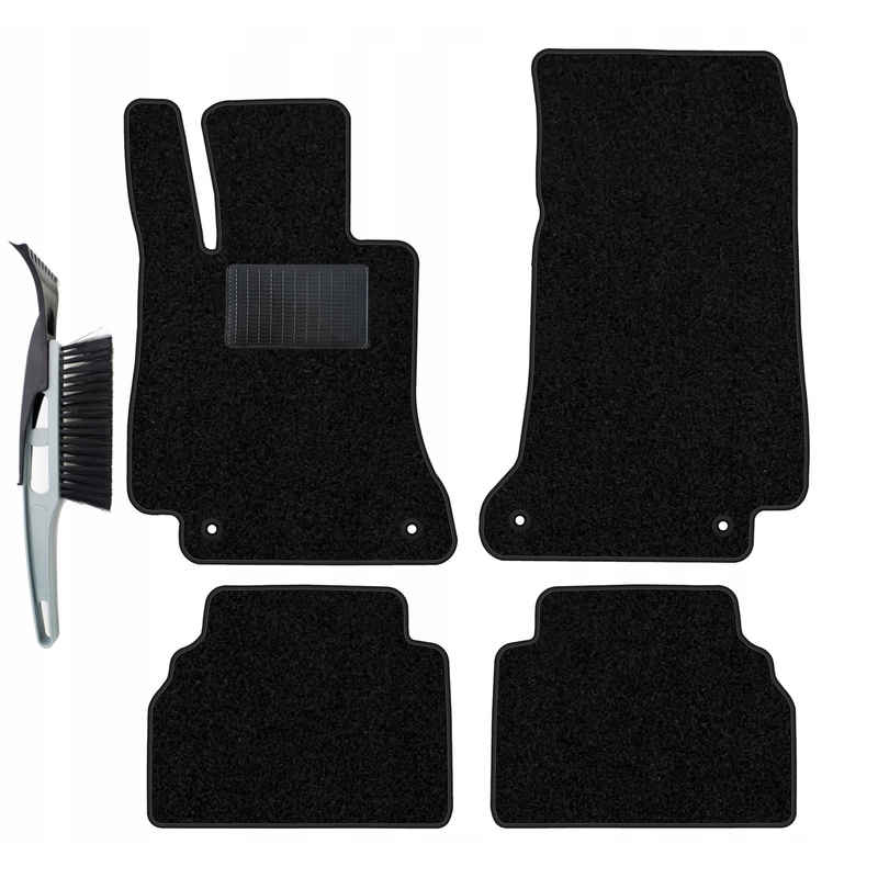 Velvet Car Mats Set Compatible With Mercedes W213 2017-