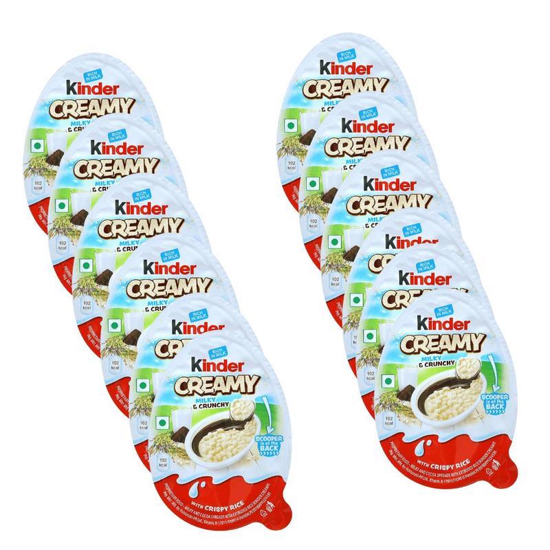 Offenes Kinder Creamy Egg mit Löffel
