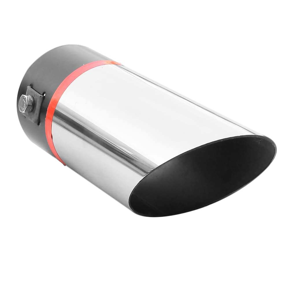 Image of Round Stainless Steel Exhaust Tip, Sport Exhaust, Exhaust Tip Cover, Exhaust Tips, Exhaust Tip Covers, Muffler Tip, Universal Exhaust Pipe, Chrome