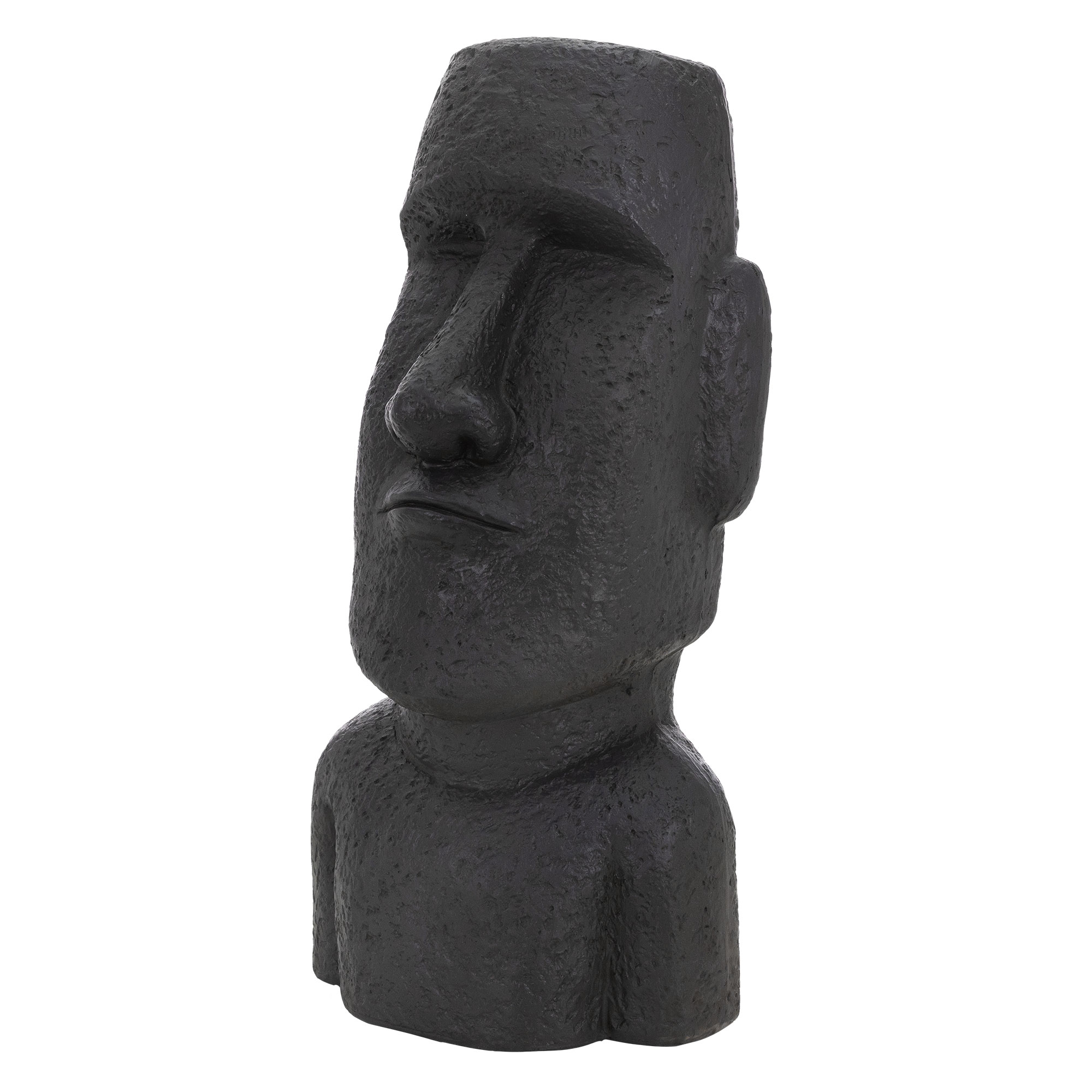 Image of Ecd Germany Moai Rapa Nui Head Statue Made Of Weatherproof Polyresin, Figure For Home & Garden Decoration, Garden Sculpture, Indoor & Outdoor Decorative Art