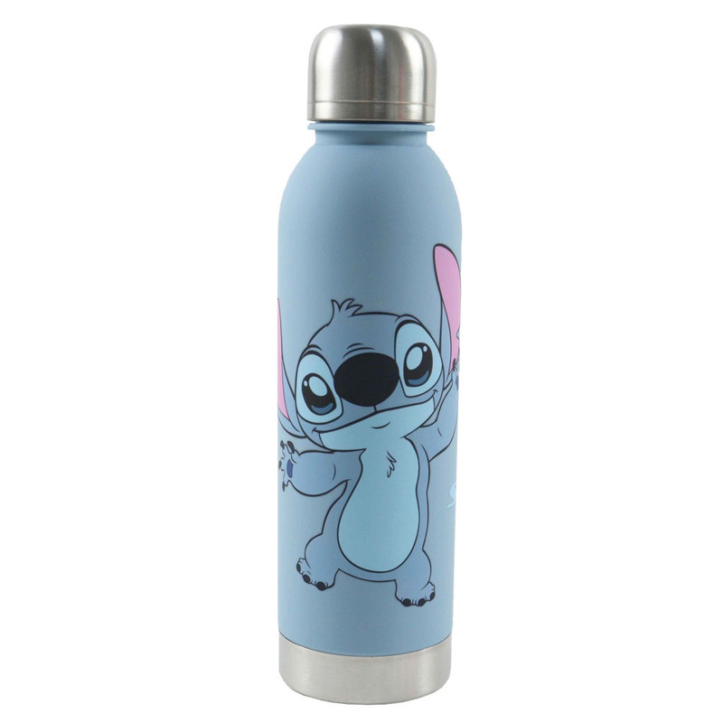 TEMU Disney Lilo & Stitch, Perro Alienígena 626, Botella de Agua de Plástico con Tapón de , 750 ml