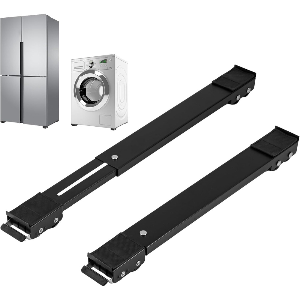 TEMU 2pcs Adjustable Furniture Wheel, Washing Machine, Dryer, Refrigerator Universal Heavy-duty Electrical Roller, Easy To Move Slider Base