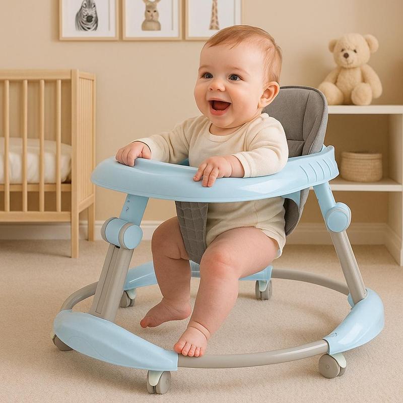 Stroller for Kids with Silent Wheel Systems (Blue)