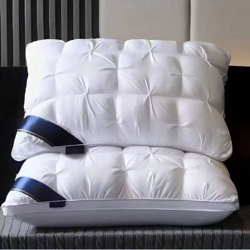 pack of 2 1 neck support pillow cores hotel moisture absorbent breathable pillows comfortable sleep bedding for bedrooms living rooms home decoration fashionable 740g 1480g