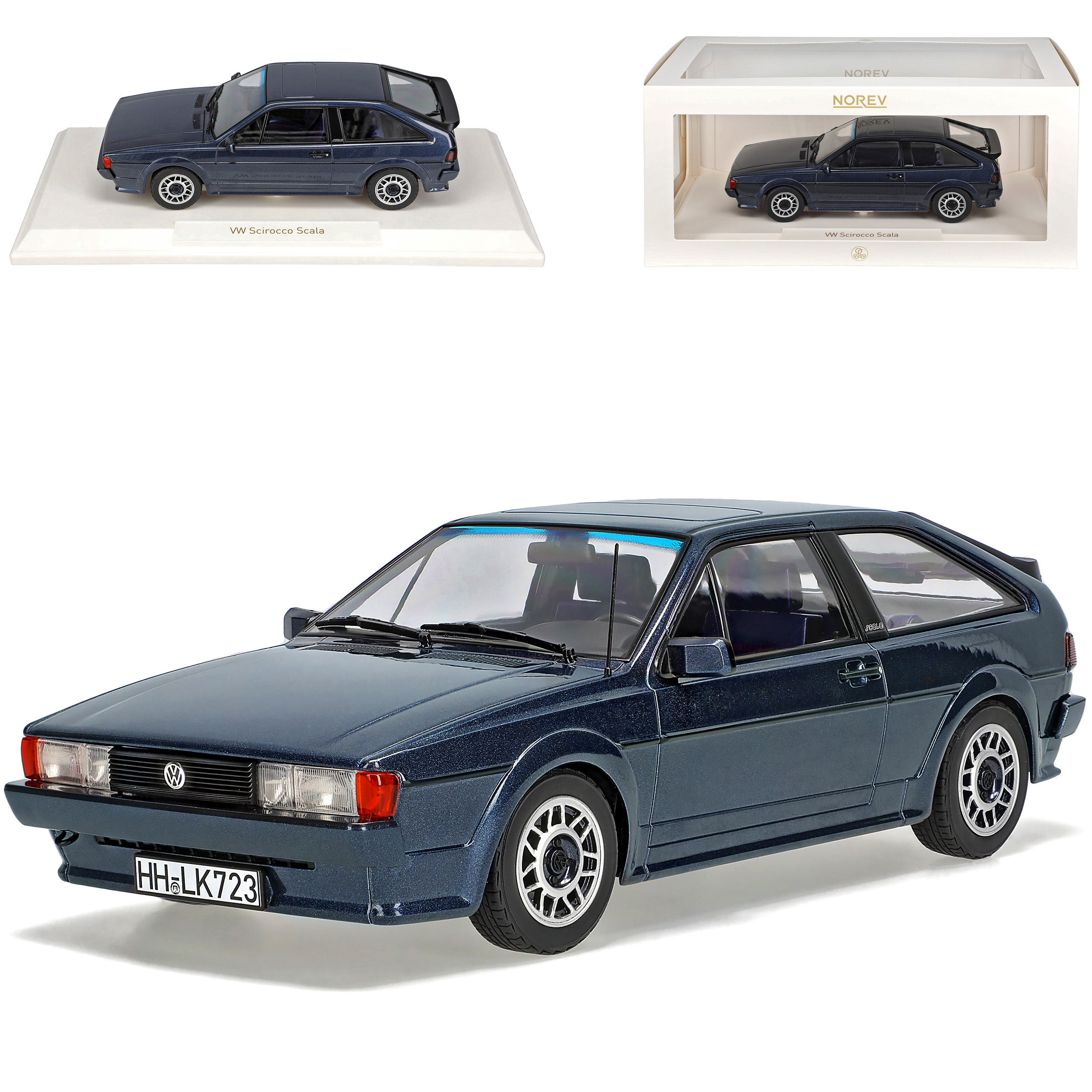 Vw Scirocco Blue Metallic 1981-1992 1/18 Model Car