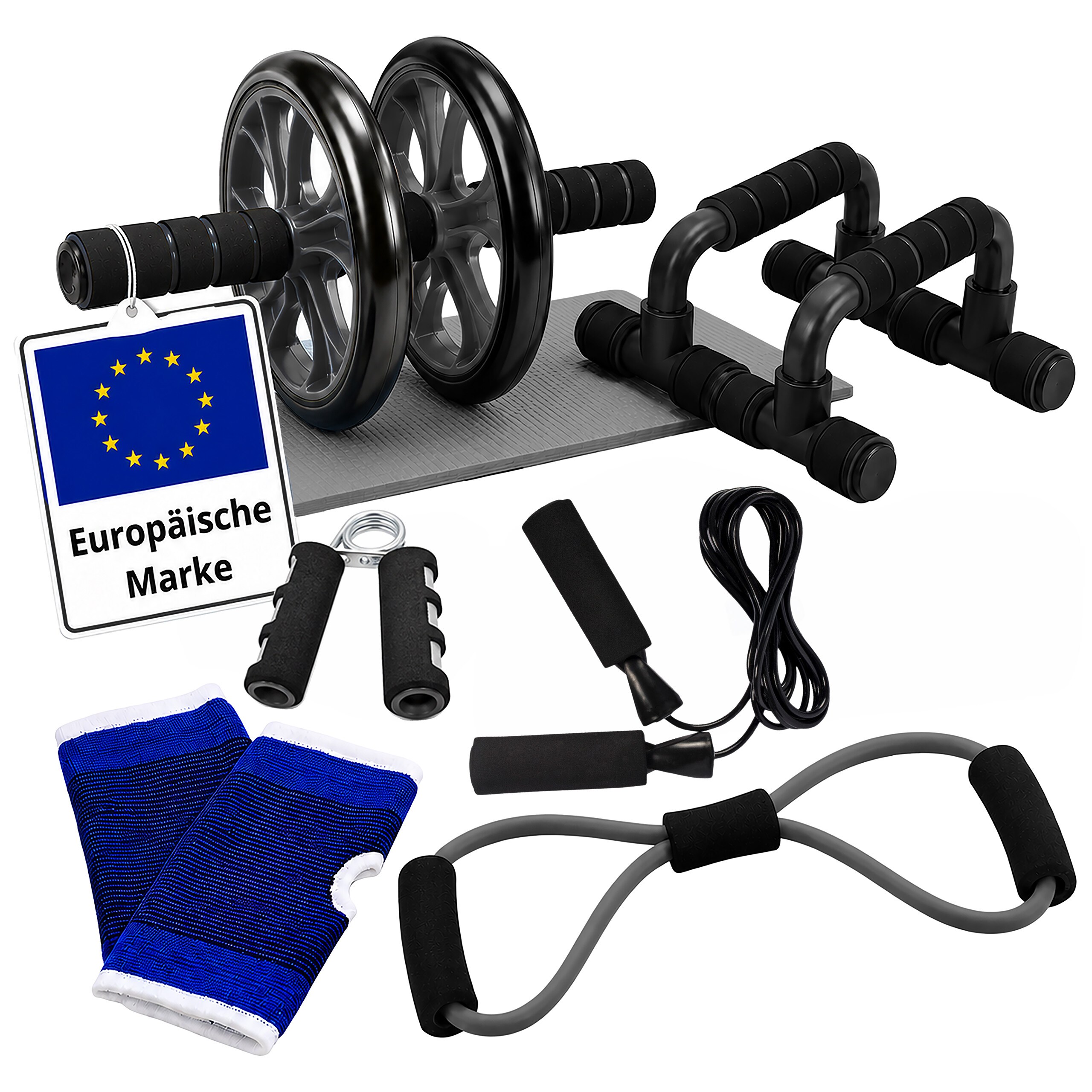 Image of 9pcs. Fitness Set In Black