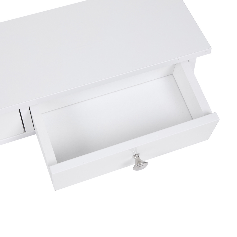 Floating Shelf with 3 Drawers, Rustic Wall-Mounted Storage Unit