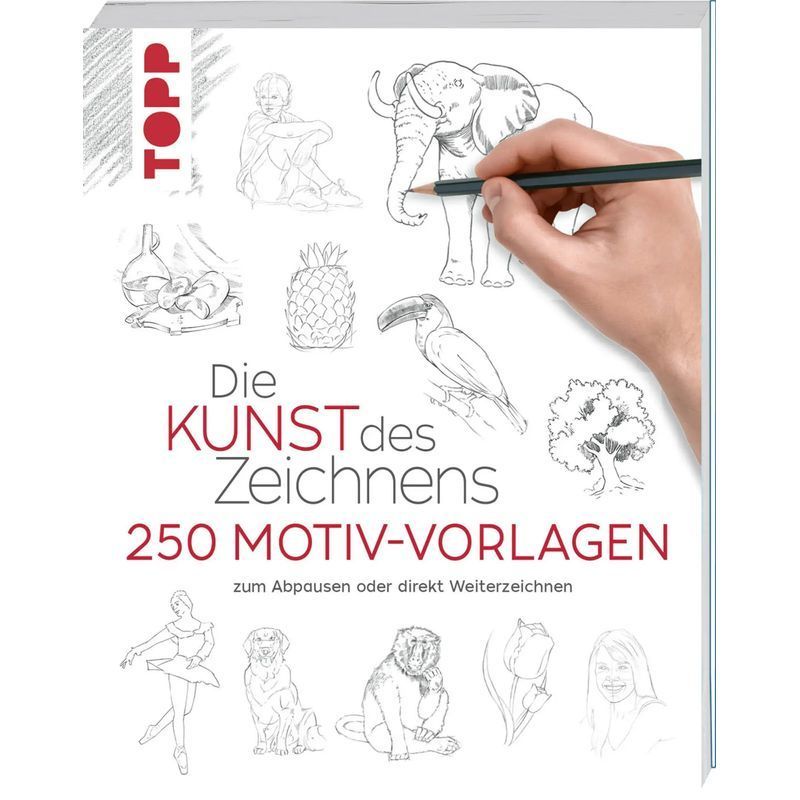 Image of The Art Of Drawing 250 Motif Templates - Book - For Tracing Or Direct Continuation - Frechverlag - The Art Of Drawing - 160 Pages - German - 2023 - Frechverlag Gmbh - Ean 9783735880130