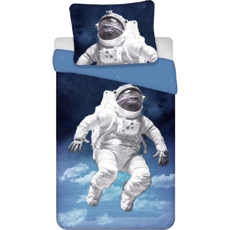 Space Astronaut Bedding Set, 135 X 200 Cm, 100% Cotton