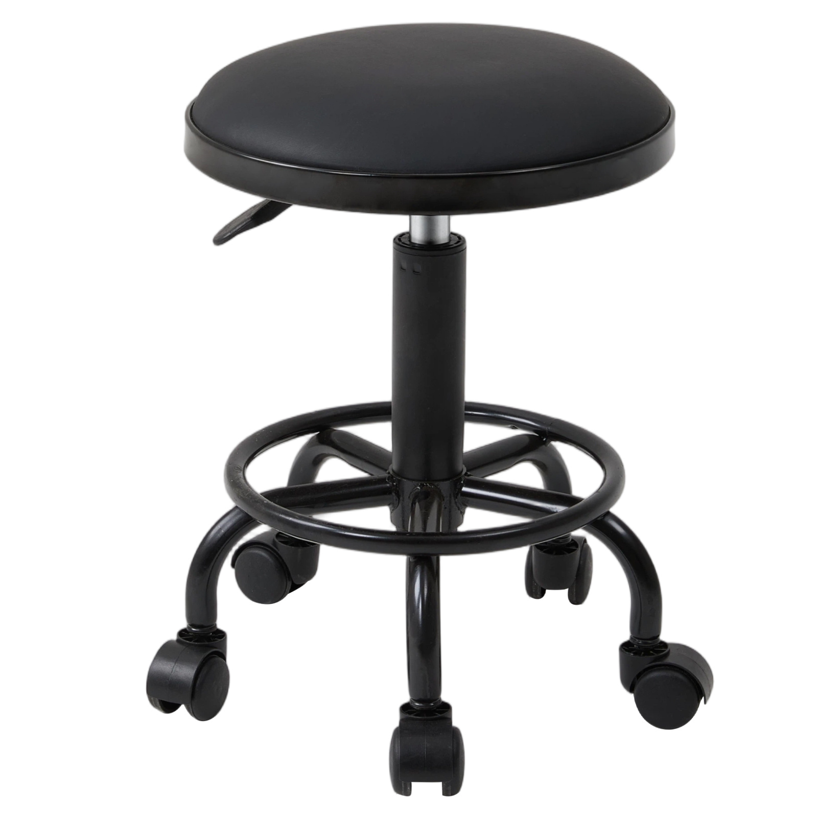 Height Adjustable Swivel Makeup Stool on Wheels