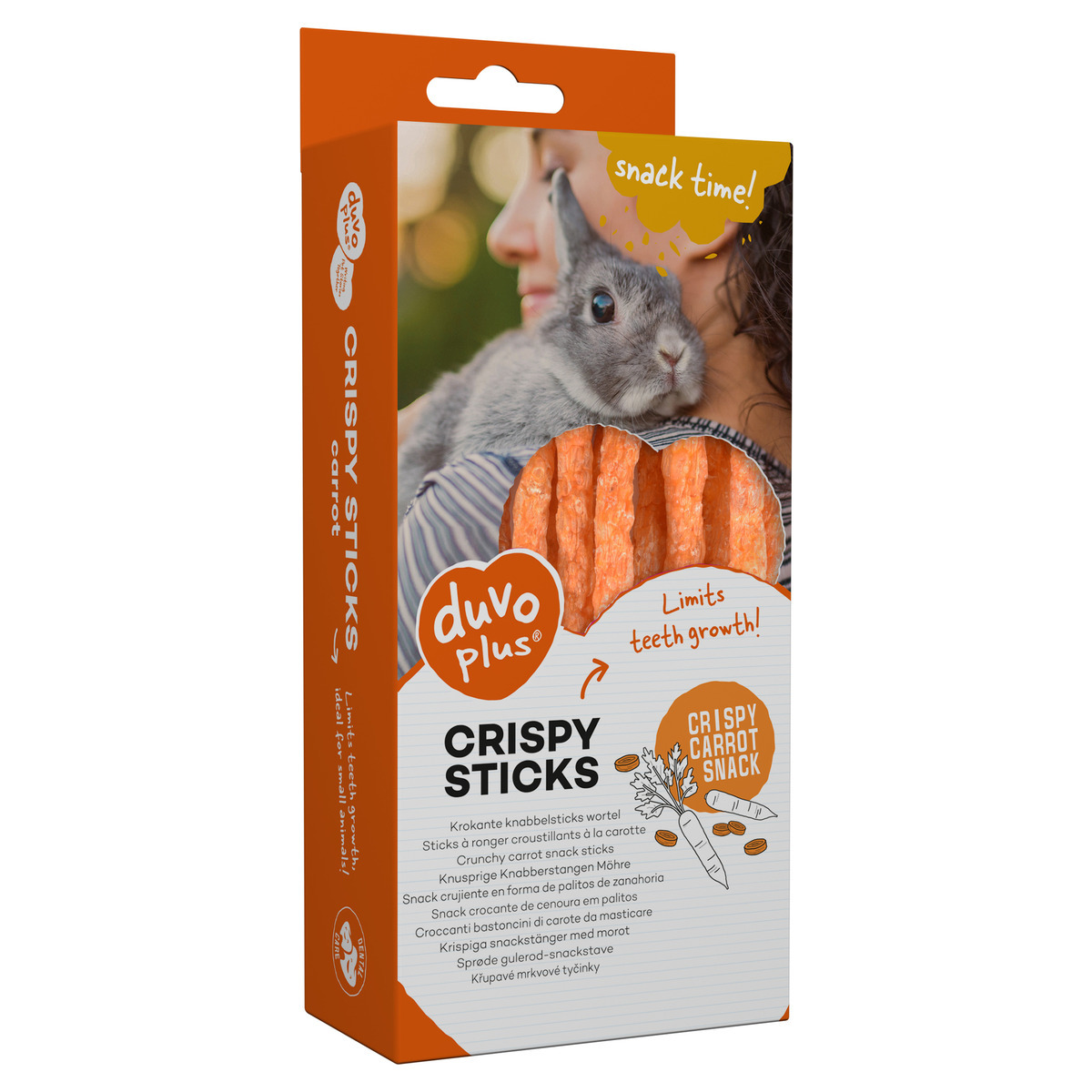 Image of Duvo+ Crunchy Chew Sticks, Carrot Orange